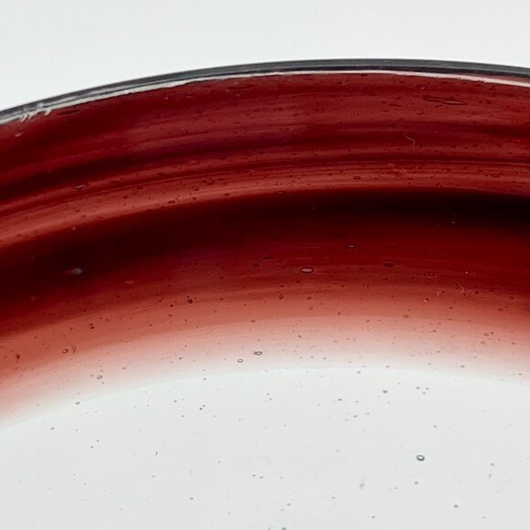 Vintage Hand Blown Amethyst Cocktail Glasses‎ amethyst/purple glass on rim - Picture 6 of 6